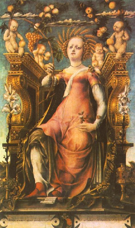 MICHELE PANNONIO Ceres Enthroned Spain oil painting art